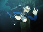 Cave diving!