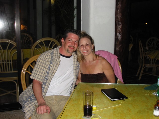 Our first dinner at Lol Ha, Akumal.