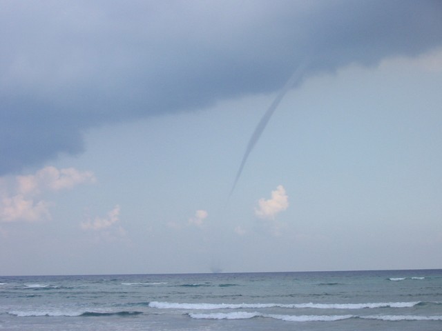 Water spout off of Akumal