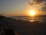 Sunset. Jade Beach.