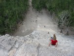 Going down was much harder than getting up