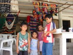 Children from a local village