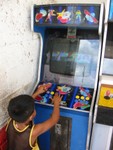 Yes, Chris can find an arcade game anywhere!