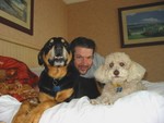 Chris w/Jake & Mocha