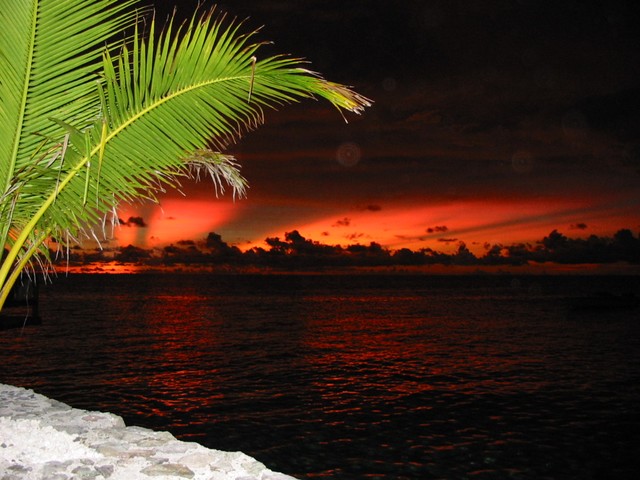 Sunset from dinner patio