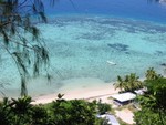 The staff lived on the opposite side of the island. Their children took a boat to school.