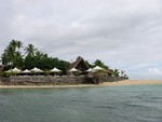 View of Castaway Island as you taxi-in from a boat