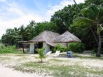 Our beachfront bungalow.