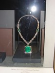 168 carat MacKay emerald and diamond necklace