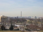 The Washington Monument from the balcony of the US Capitol Building